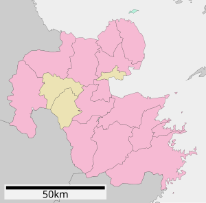 大分县行政区划在大分县的位置