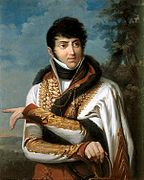 父亲莫里斯·迪潘·德·弗朗屈埃尔（1778-1808），帝国军官