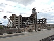 Demolition of the Mirro Aluminum Company building in August 2017