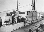 Australia's two O Class submarines, HMAS Oxley and HMAS Otway, in 1927