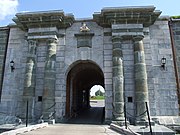 View of the gate of the Quebec Citadel