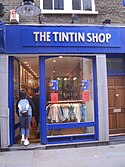 The Tintin Shop in Covent Garden.