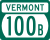 Vermont Route 100B marker
