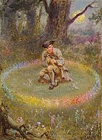 The Fairy Ring; the Enchanted Piper (c. 1880) by William Holmes Sullivan