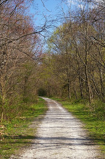 Section of the York County Heritage Rail Trail that runs through New Freedom, Pennsylvania