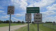 Bloomingburg corporation limit sign