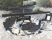 A Miner’s Arrastre. The arrastre, which in Spanish means “to drag, was built in 1900. It was a crude crushing mill run by burro or oxen.