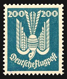 Airmail Stamp Series “Wooden Dove”, 1924
