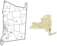 Location of Hillside Lake, New York