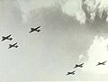 No. 86 Wing Dakotas during a fly-past in 1952