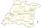 Haripal CD block map showing GP areas