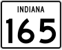 State Road 165 marker