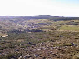 A distant view of the village