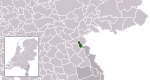 Location of Mook en Middelaar