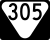 State Route 305 marker