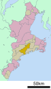 大纪町在三重县的位置