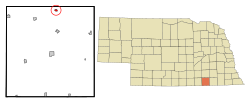 Location of Bruning, Nebraska