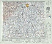 Map of Beijing (labeled as PEI-P’ING (PEIPING) 北平) and nearby areas (1954)