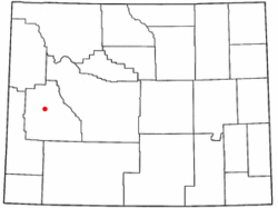Location of Daniel, Wyoming