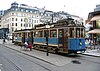 Vintage trams on the Djurgårdslinjen in 2006