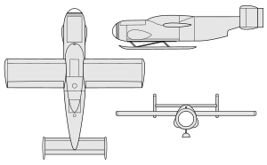 阿拉多E.381的三视图