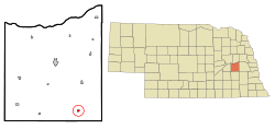 Location of Dwight, Nebraska
