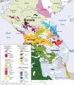 高加索语言地图