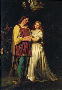 Postumus and Imogen, a scene from Shakespeare's Cymbeline