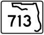State Road 713 marker