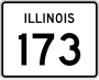 Illinois Route 173 marker