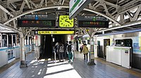 3、4号站台（山手线、京滨东北线）（2019年3月）