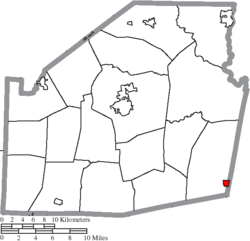 Location of Sinking Spring in Highland County