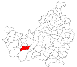 Location in Cluj County