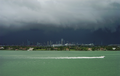 Image 33Typical summer afternoon shower from the Everglades traveling eastward over Downtown Miami (from Geography of Florida)