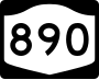 New York State Route 890 marker