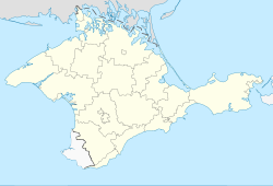 Location of the Republic of Crimea (Russia) (light yellow) in the Crimean Peninsula