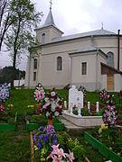 Pleșa cemetery and Catholic church