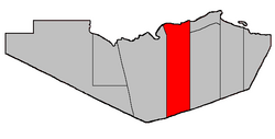 Location within Restigouche County.