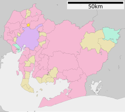 丰山町在爱知县的位置