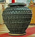 Ancient jar in the church