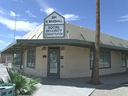 The William Cox Building was built in 1948 and is located at 501 N. Marshall St. It was listed in the National Register of Historic Places in 1999, reference #99001068.