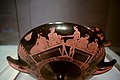 Symposium scene with courting couples. Attic kylix. Around 460-450 BCE. Louvre