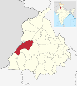 Location in Punjab