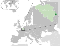 Location of German-speaking Community