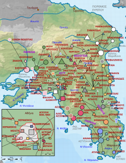 古代阿提卡自治市地圖