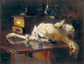 Arturo Grullon – Still life with bird, 1898
