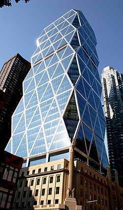 Hearst Tower as seen from 56th Street in 2006
