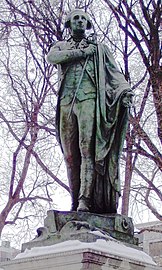Marquis de Lafayette, statue of Gilbert du Motier, Marquis de Lafayette in Union Square, Manhattan, New York City