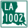 Louisiana Highway 1002 marker