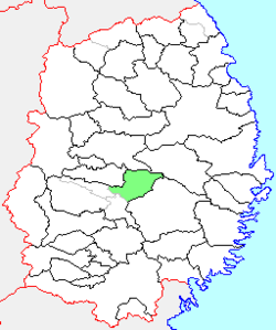 Location of Ōhasama in Iwate Prefecture